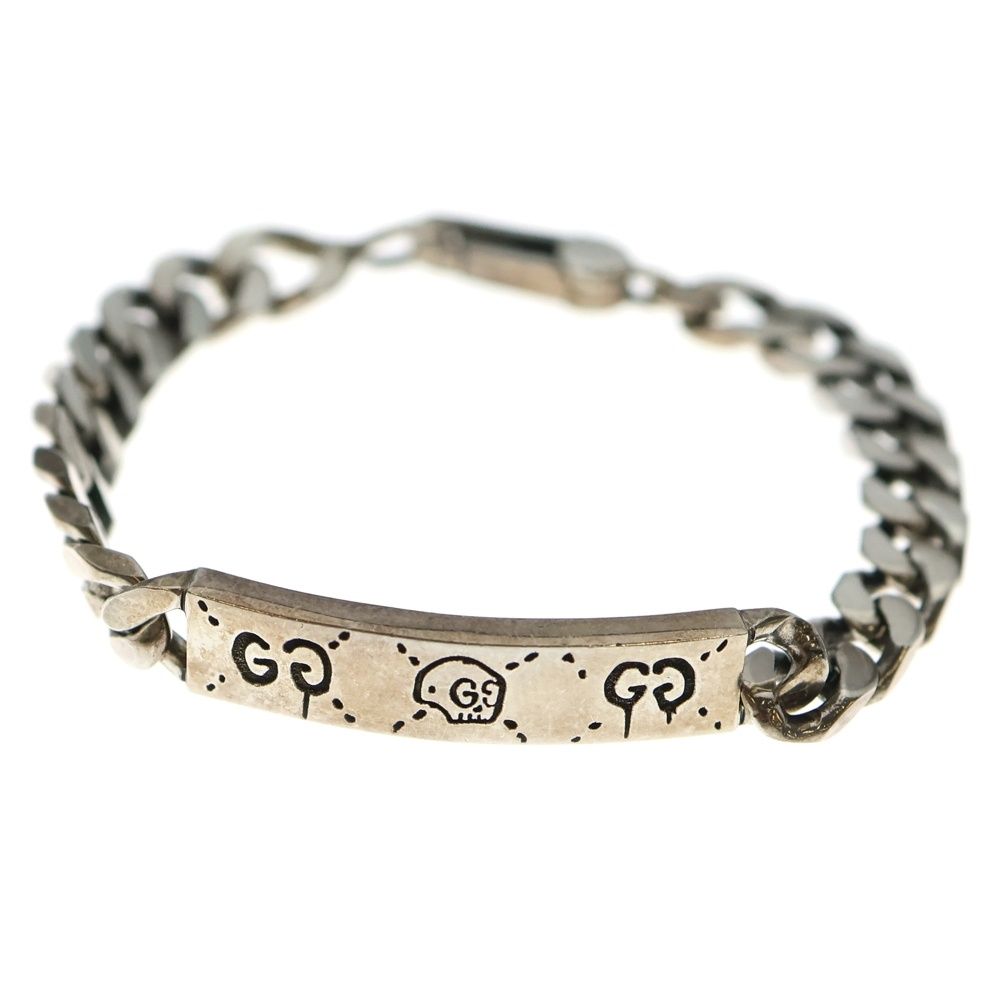 GUCCI (グッチ) ゴースト ブレスレット 925 チェーン シルバー 16g