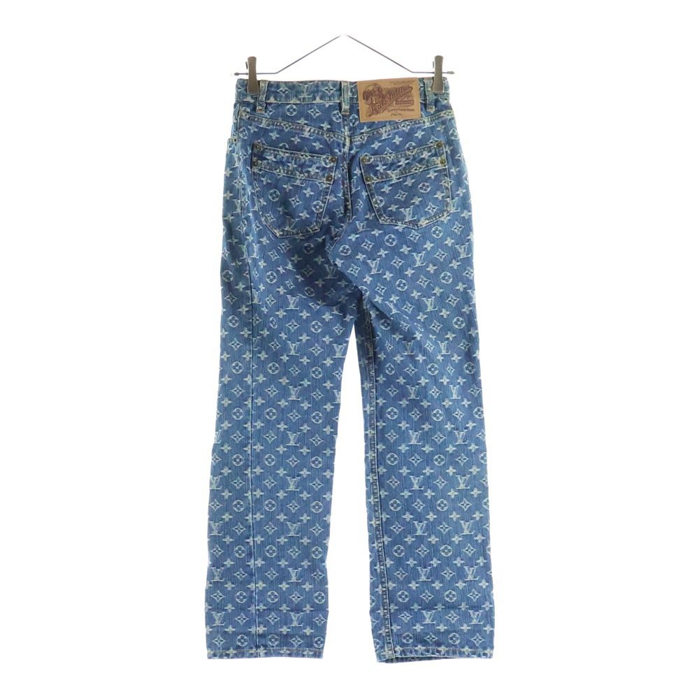 LOUIS VUITTON (ルイヴィトン) モノグラム クロップドデニムパンツ
