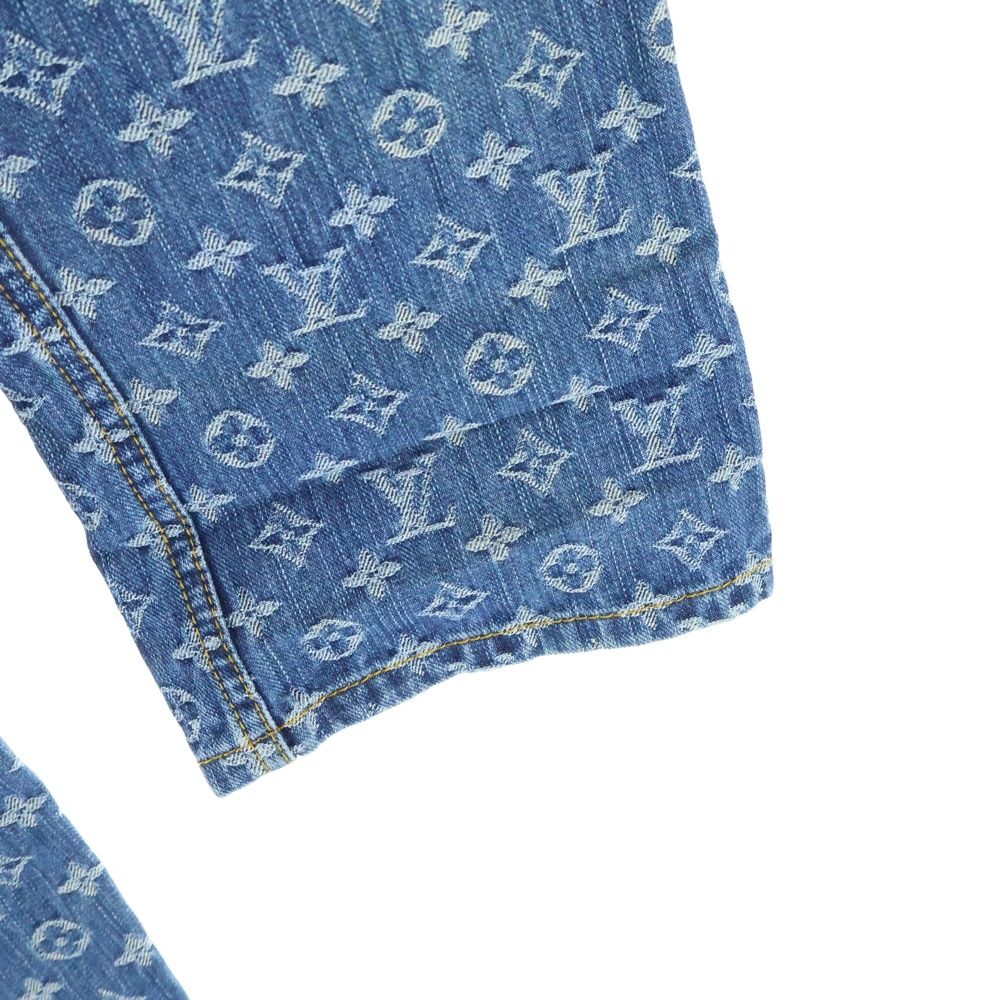 LOUIS VUITTON (ルイヴィトン) モノグラム クロップドデニムパンツ