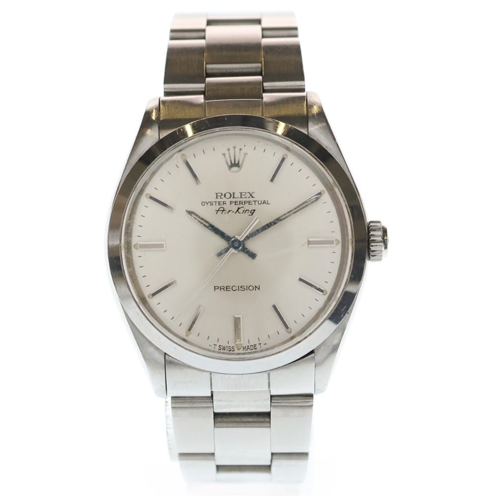 ROLEX ロレックス 5505 エアキング シルバー文字盤 SS/AT ステンレス 自動巻き 腕時計 ヴィンテージ 80s ROLEX (ロレックス) 5505 エアキング シルバー文字盤 SS/AT ステンレス