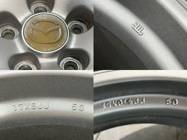 希少】MAZDA マツダ FD3 RX-7 純正ホイール 17インチ 4本 8J/8.5 
