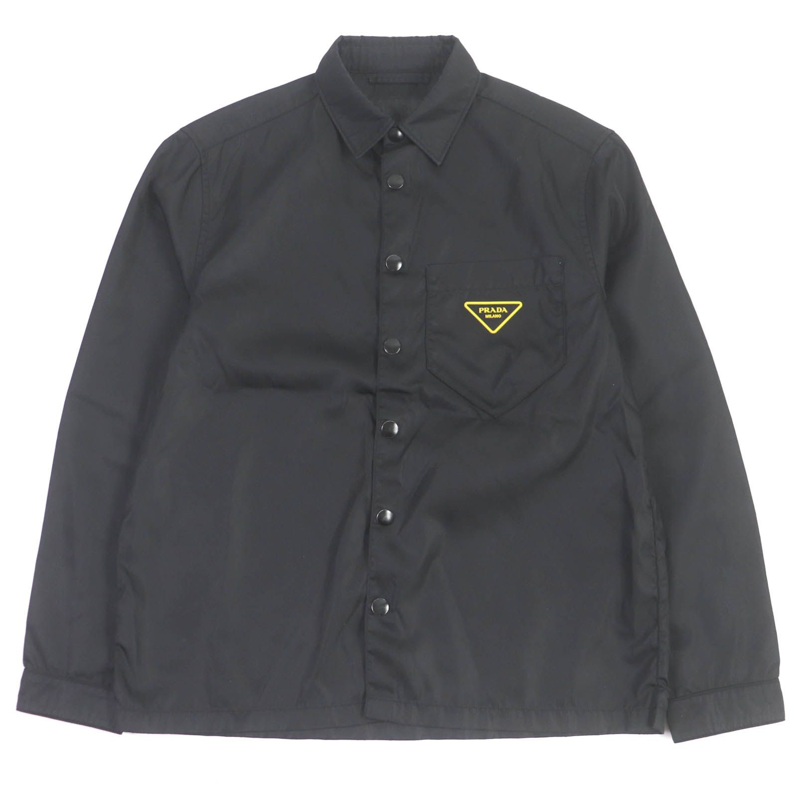 美品□PRADA プラダ 20SS SC520 Re-Nylon Shirt トライアングルロゴ 