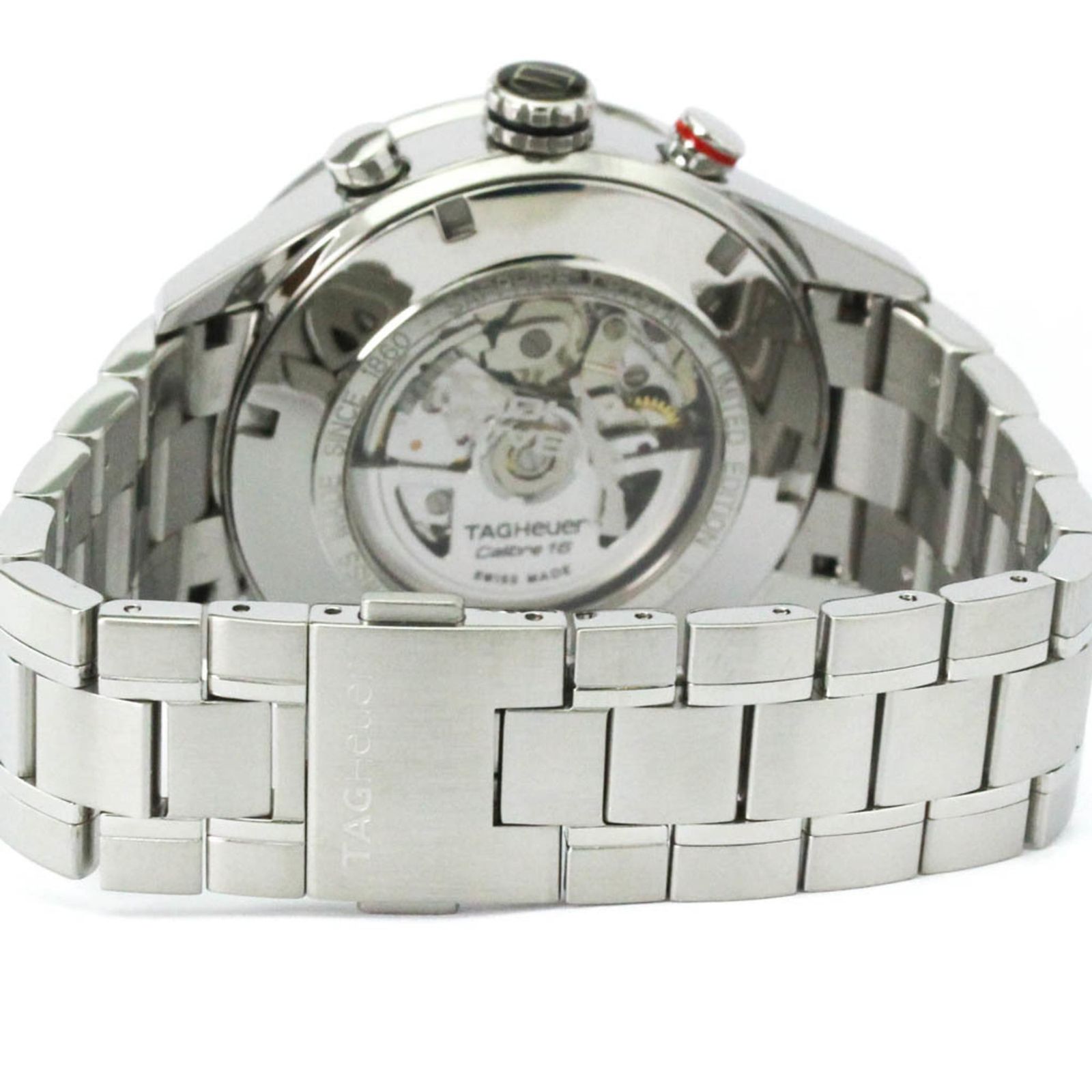  タグホイヤー TAG HEUER カレラ バハ カリフォルニア 1000 クロノグラフ ステンレススチール 自動巻き メンズ 時計 CV2A1H 外装仕上げ済み カジュアルジャケット 自動巻き時計 腕時計(アナログ)