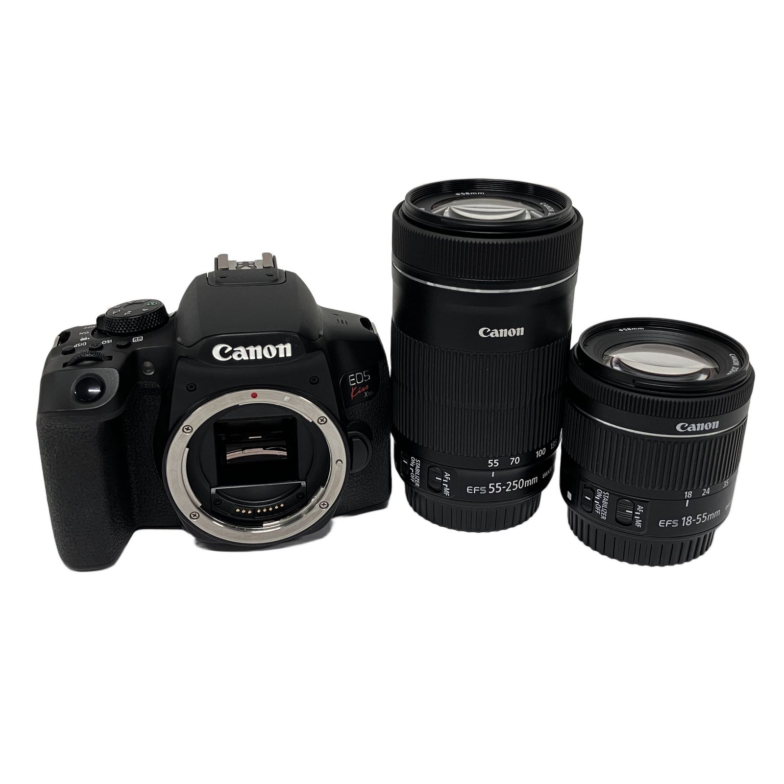 CANON EOS Kiss X10i EF-S 18-55mm F4-5.6/55-250mm F4-5.6 ダブル
