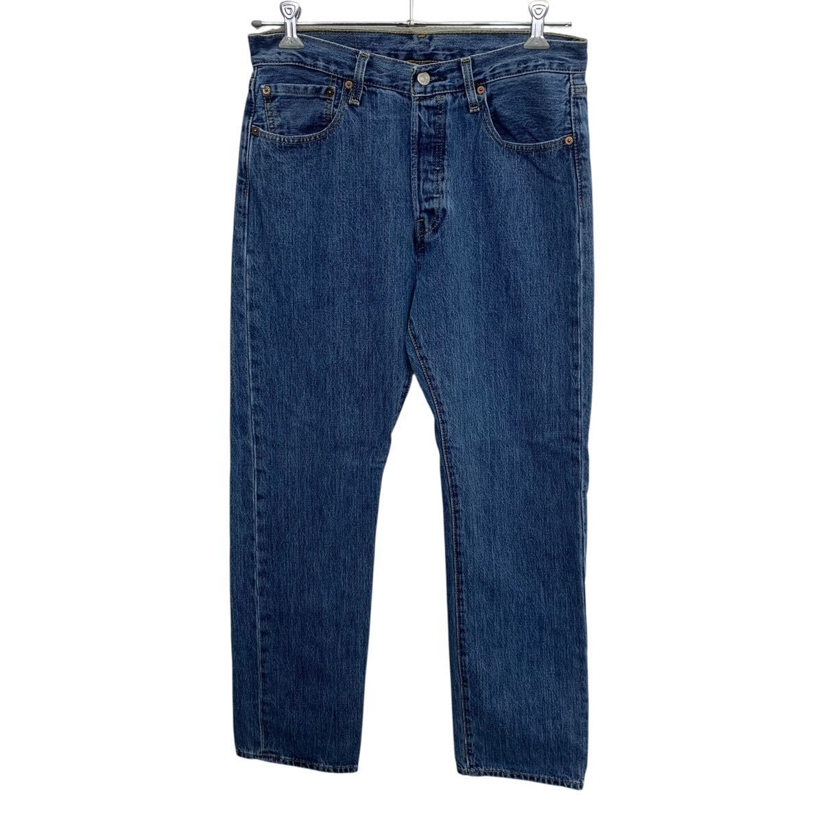 リーバイス501 Levis W32 ブルーデニム 青 ヒゲ ボトム 9743 W32 青 