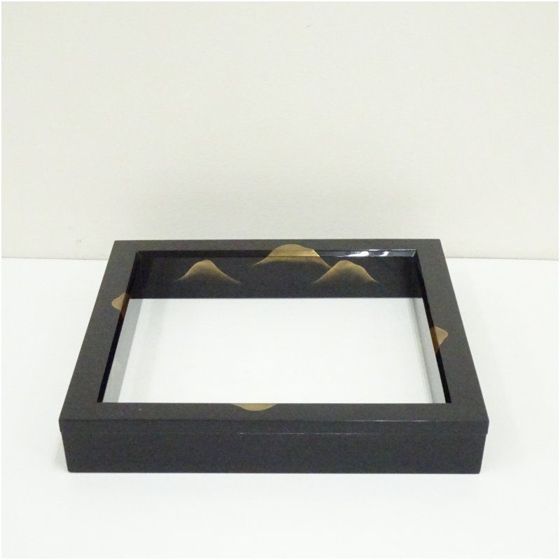 蒼雲造 遠山蒔絵炉縁（共箱） 茶道具 茶道 おしゃれ ろぶち 茶室 お茶