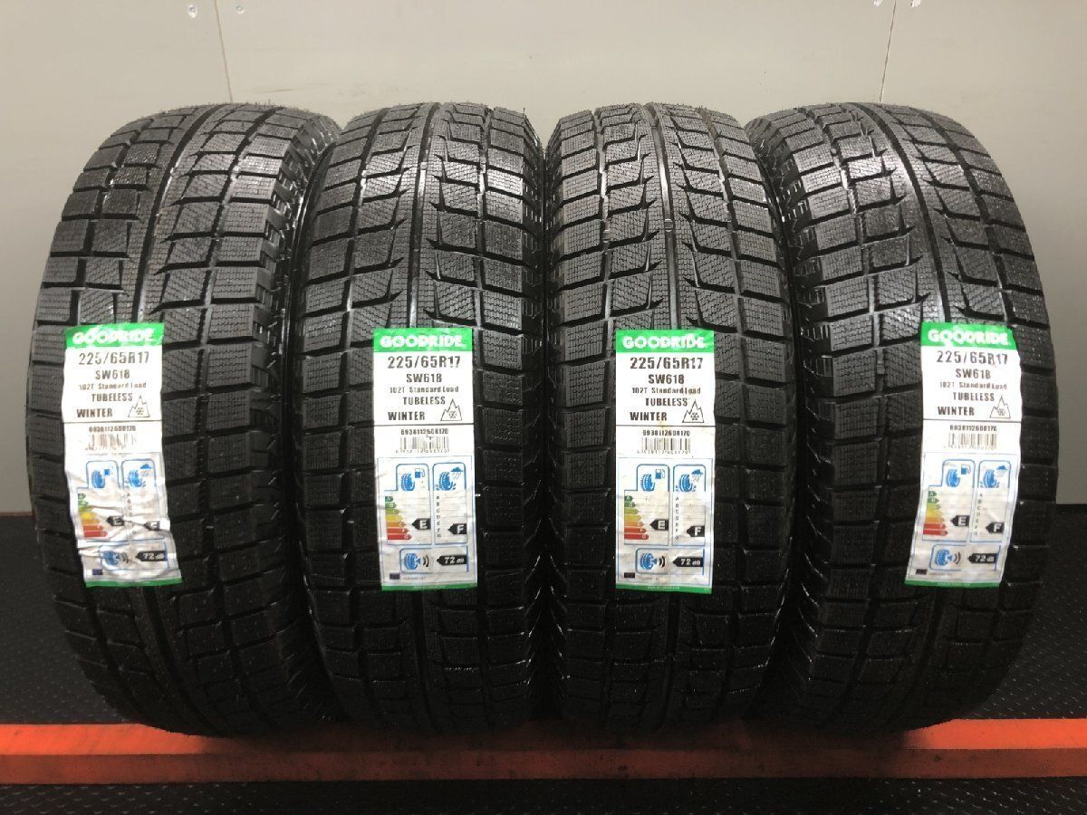 【新品】22年製 GOODRIDE SW618 195/55R16 91V 16インチ スタッドレス 4本 CR-Z ノートe-POWER /1シリーズ MINI MAZDA2等　(VVT611) エスダブリュー618 :: GOODRIDE