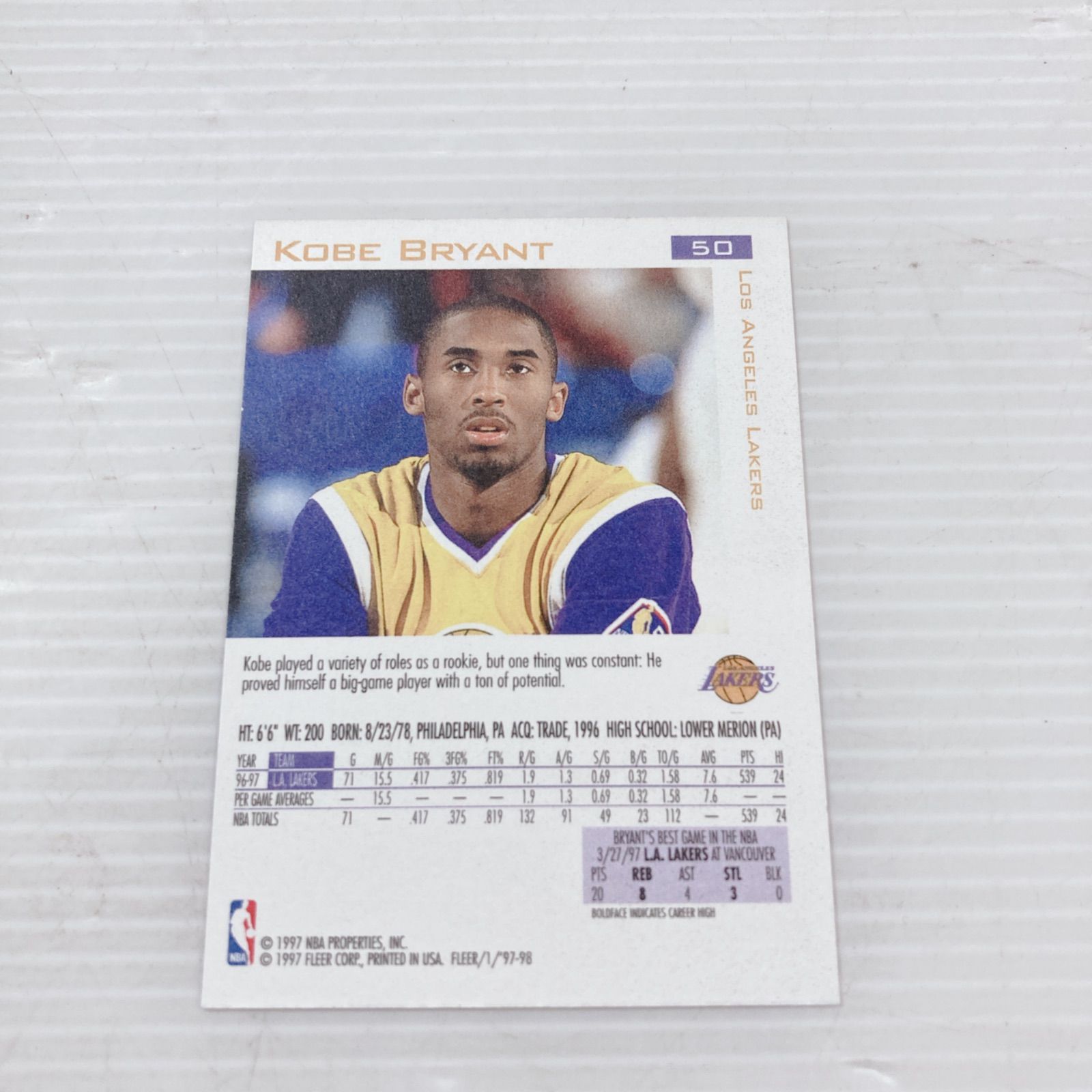 NBAトレーディングカード コービー・ブライアント Kobe Bryant - メルカリ
