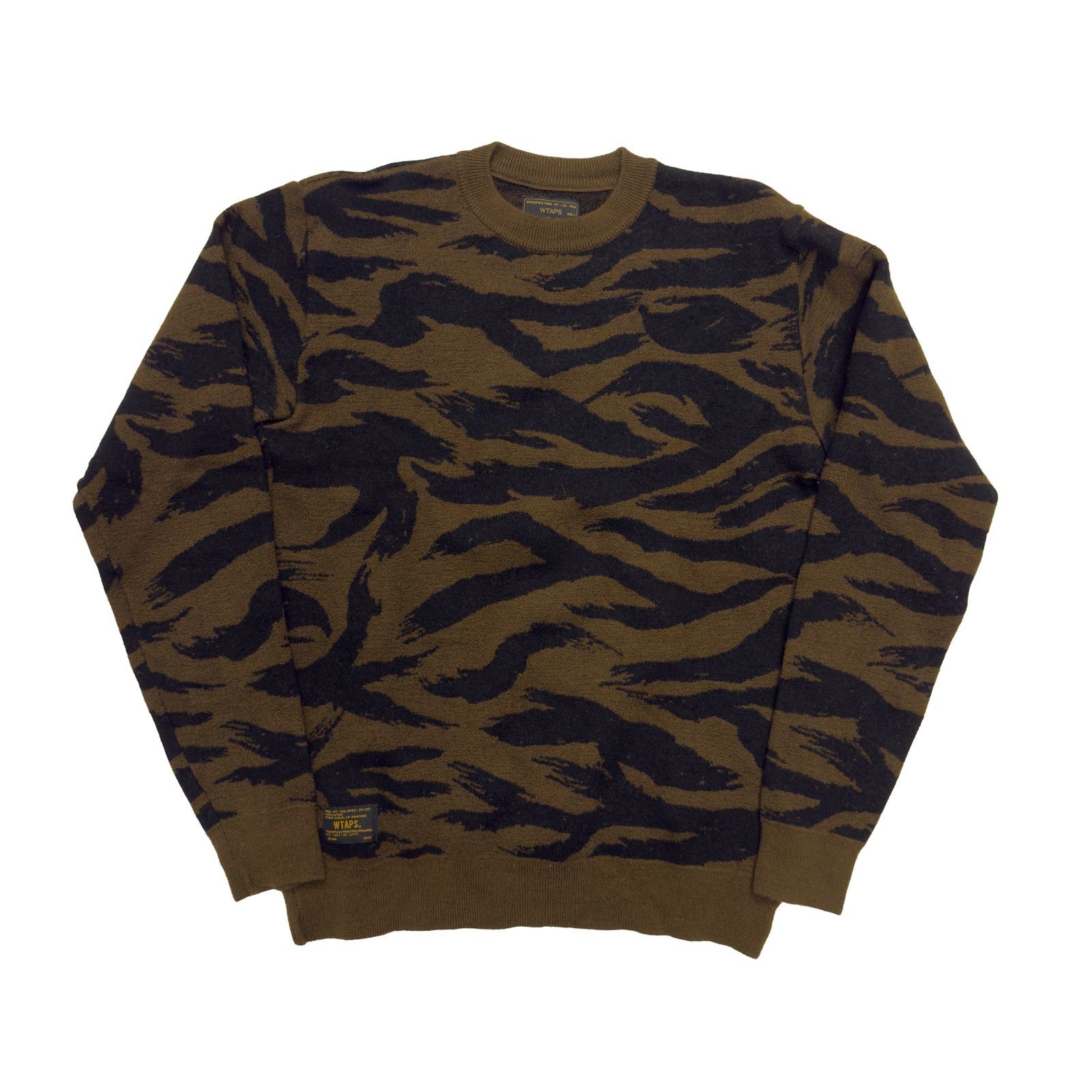 WTAPS ダブルタップス DECK CREW クルーネック ウール ニット センター