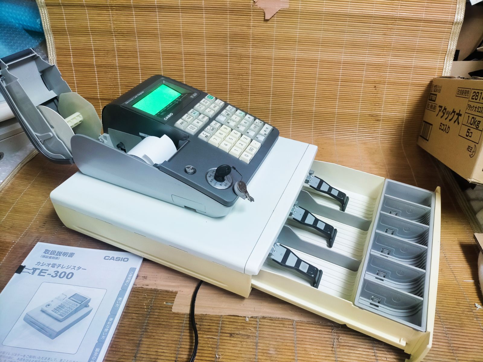 カシオレジスター TE-300 フル設定無料 送料無料人気機種 301488