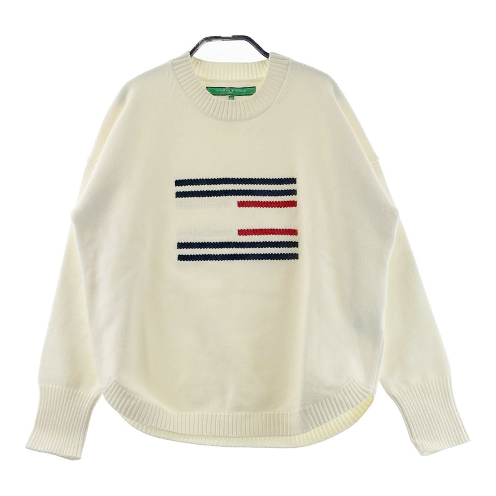 サイズ：M TOMMY HILFIGER GOLF トミー ヒルフィガーゴルフ  ニットセーター  ホワイト系 [240101642566] ゴルフウェア レディース ストスト