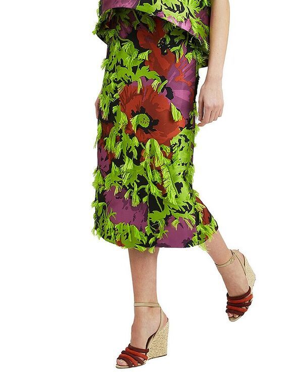 ラ・ダブル・ジェイ レディース ボトムス スカート La DoubleJ Pencil Skirt Wonderland Fil Coupe Multicolor Wonderland Fil Coupe Multicolor マルチカラー