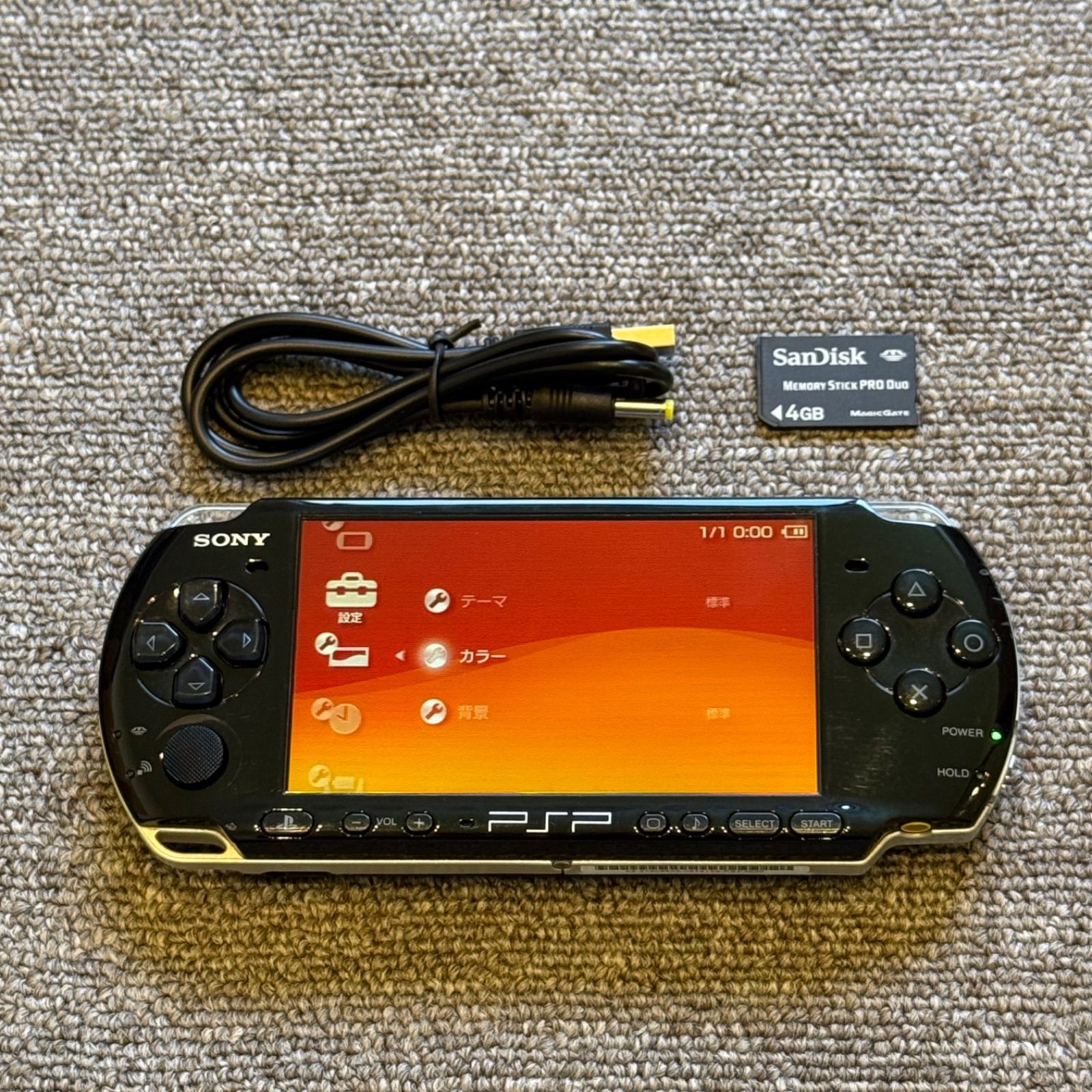 3-030 PSP-3000 ピアノ・ブラック メモリ4GB付き - メルカリ