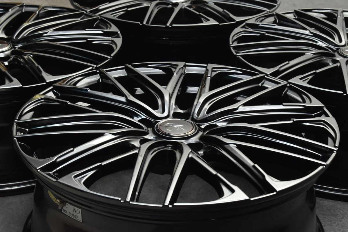 美品】WEDS レオニス SK 18in 7J+47 PCD114.3 ホイール4本セット ノア