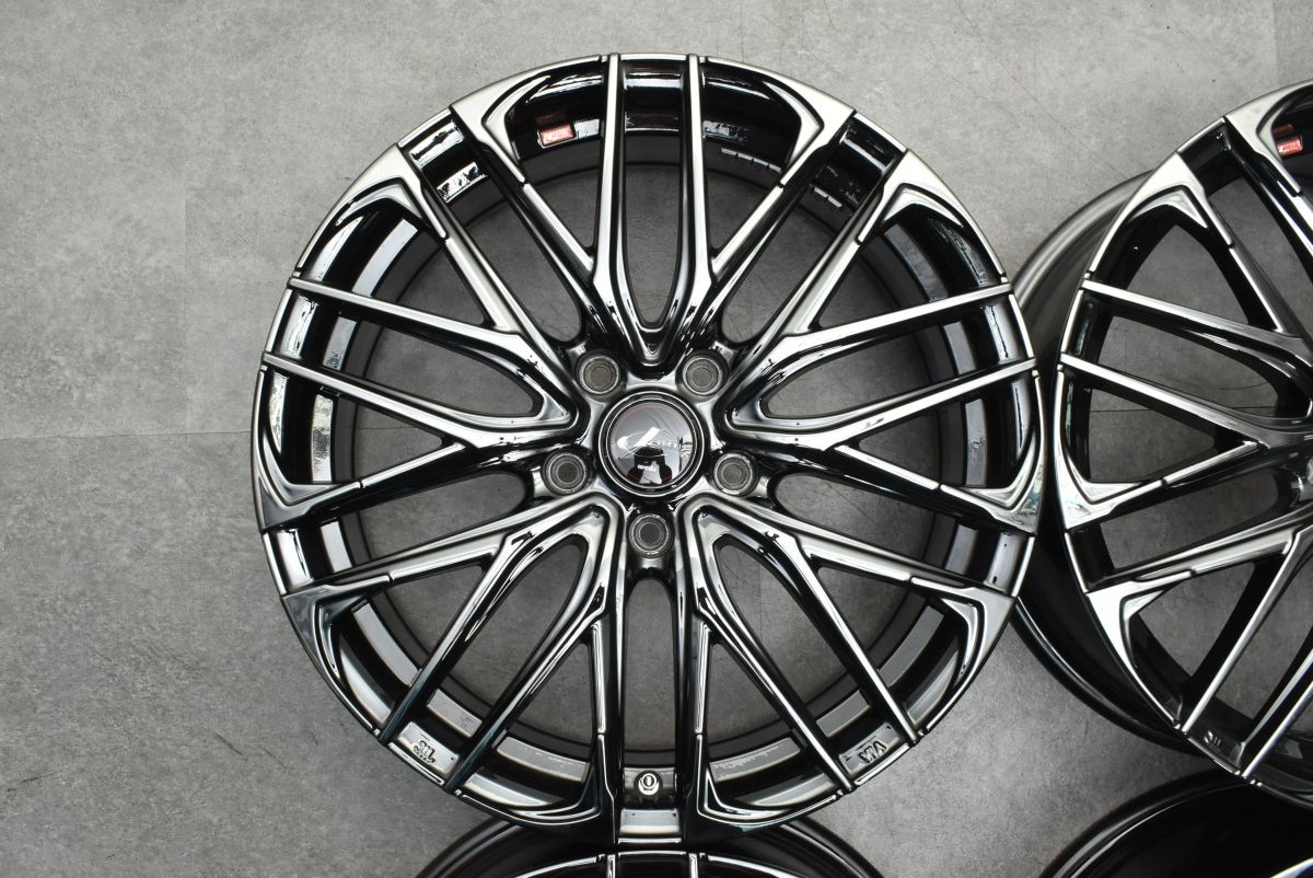 WEDS レオニス UC 18インチ 7J +47 PCD114.3-5H 新品タイヤ215/45R18付き！