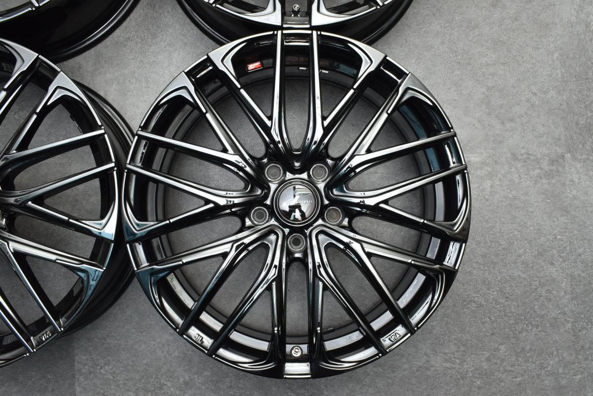 美品】WEDS レオニス SK 18in 7J+47 PCD114.3 ホイール4本セット ノア