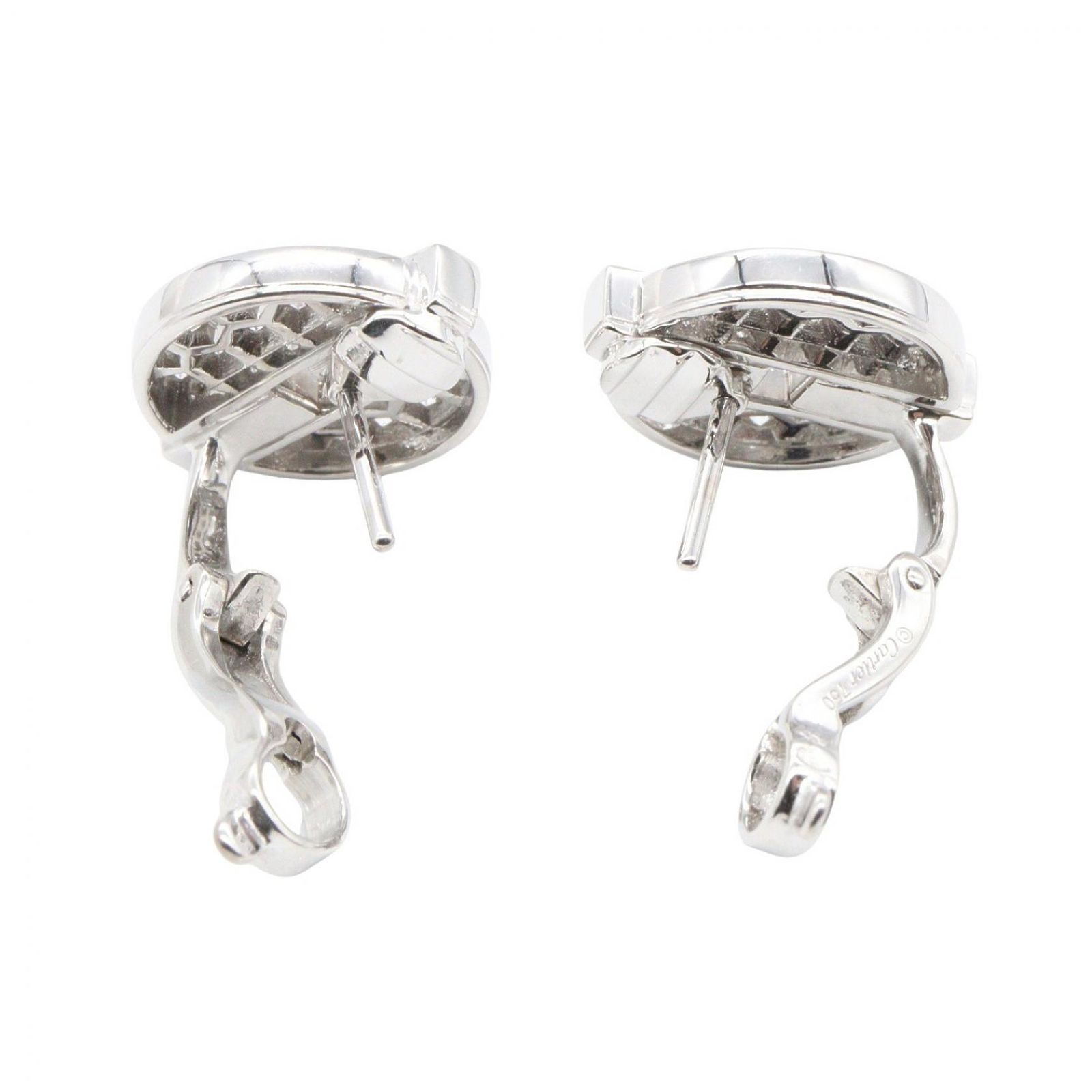 カルティエ CARTIER ピアス イマリア ダイヤ ピアス K18WG（ホワイト 