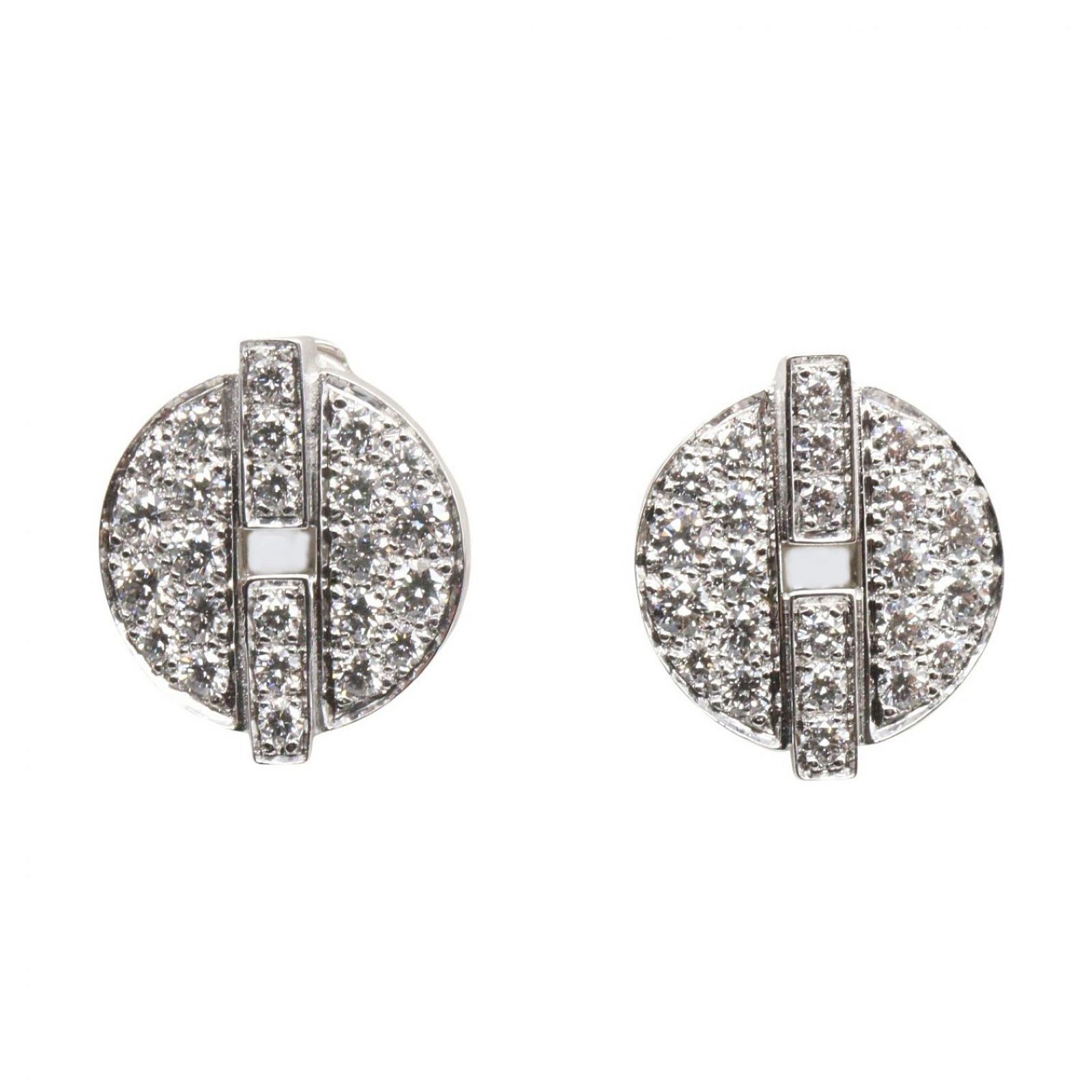 カルティエ CARTIER ピアス イマリア ダイヤ ピアス K18WG（ホワイト 