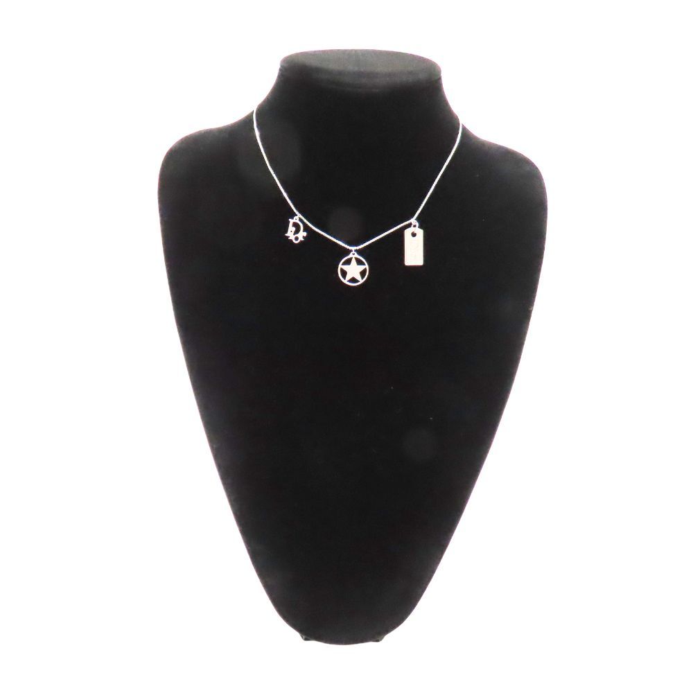 中古】Christian Dior クリスチャンディオール ロゴ プレート ラッキー 