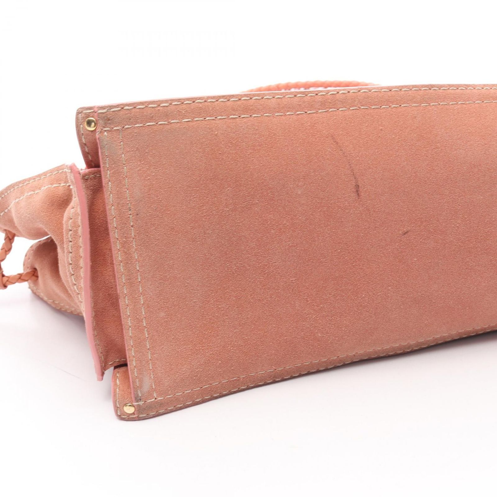 ロエベ LOEWE トートバッグ 290607 サーモンピンク スウェード レザー