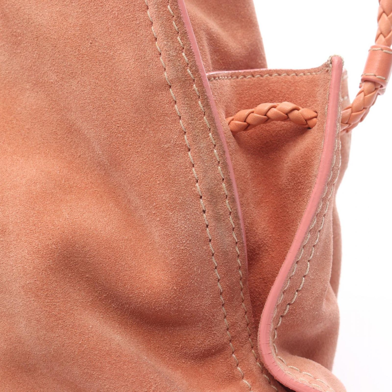ロエベ LOEWE トートバッグ 290607 サーモンピンク スウェード レザー