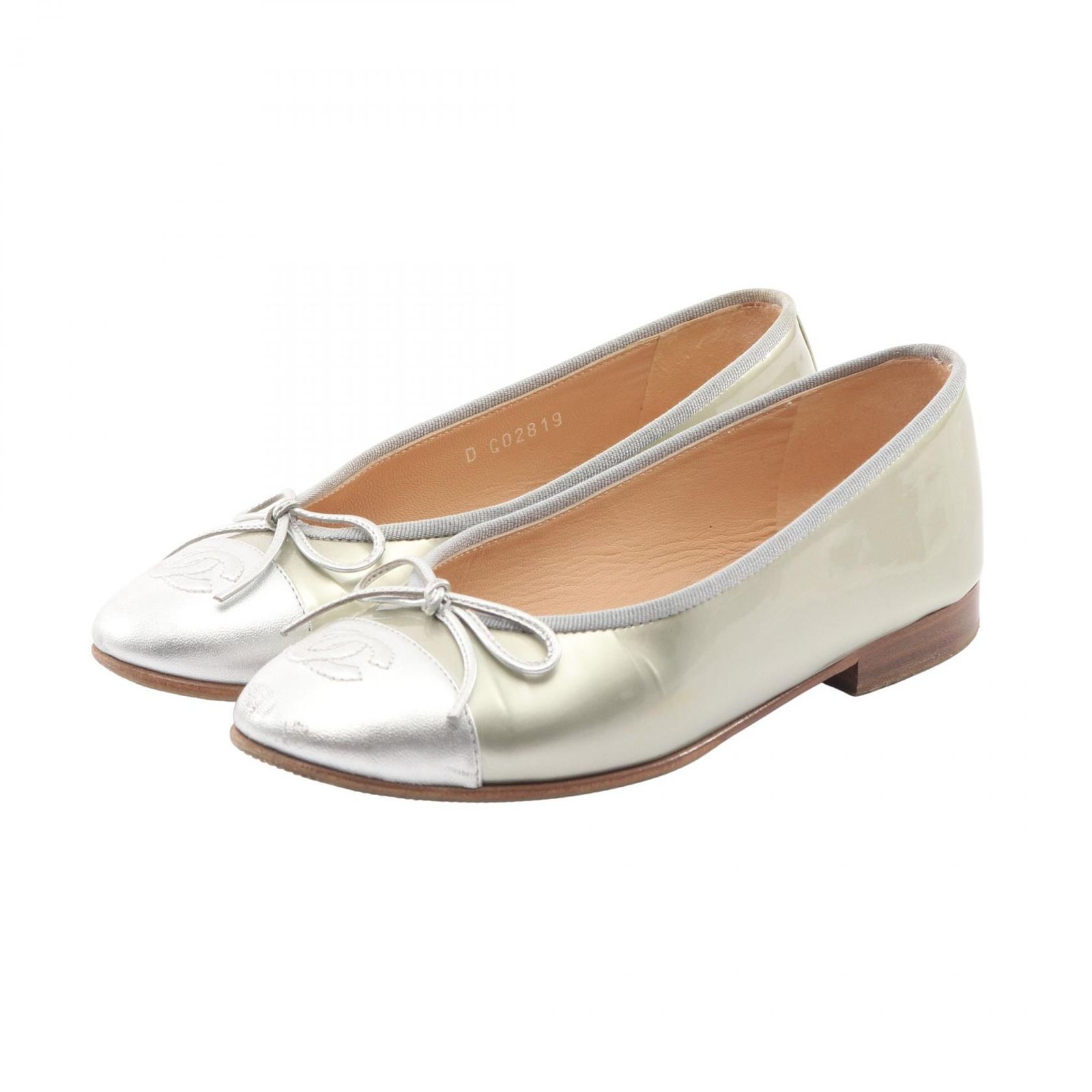 シャネル CHANEL パンプス BALLERINA バレリーナ G02819 パテント