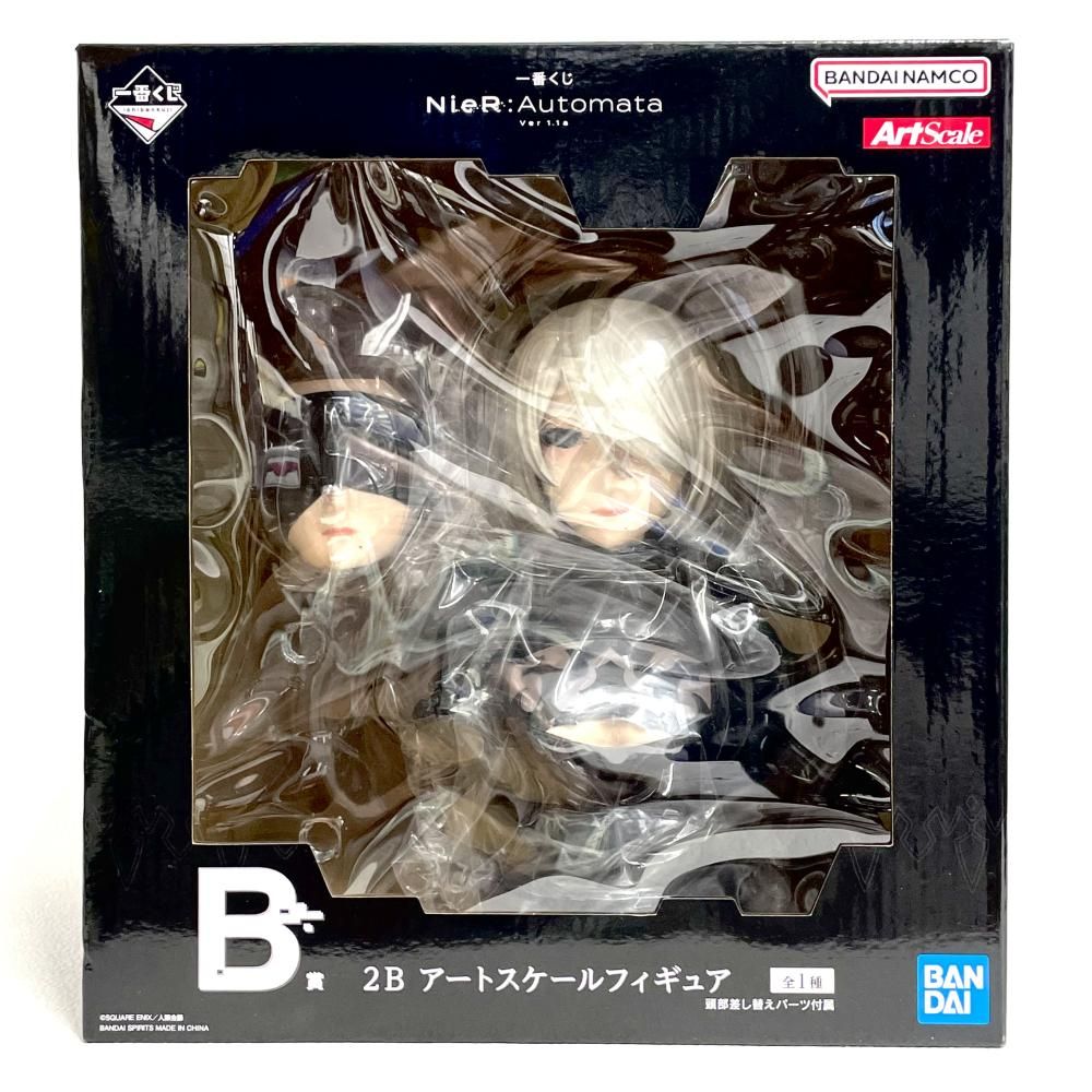 中古】未開封・箱ｲﾀﾐ)B賞 2B アートスケールフィギュア ｢一番くじ NieR