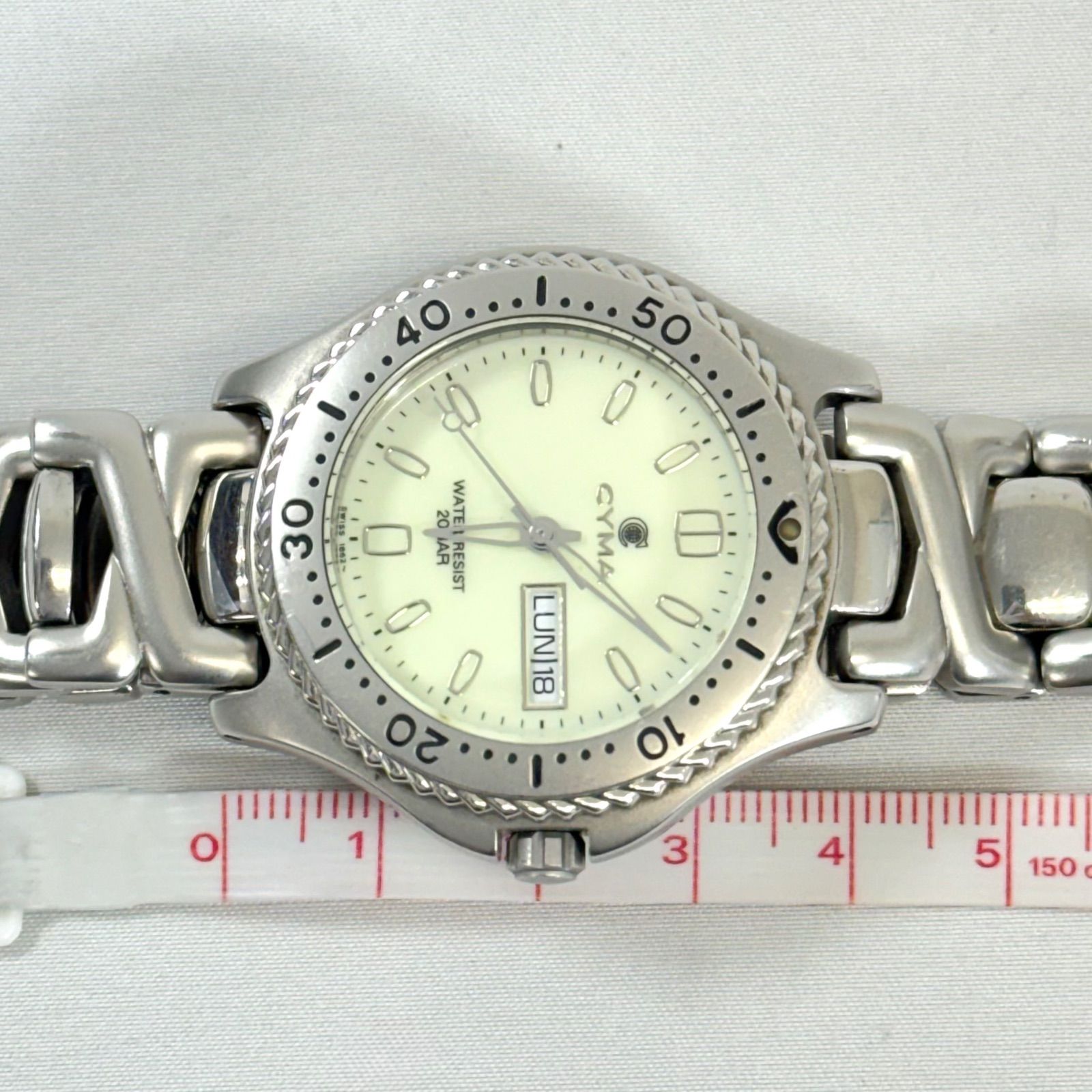 稼働品・新品電池交換済】CYMA シーマ ダイバーズ 20bar 511 クォーツ