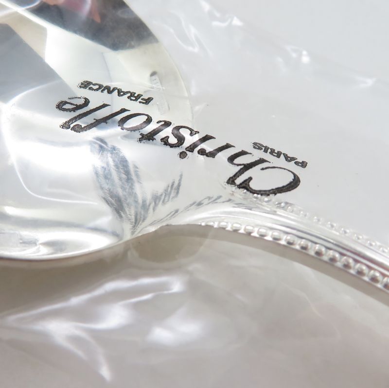 クリストフル スプーン ○ パール コンソメ スプーン 16.5cm シルバー