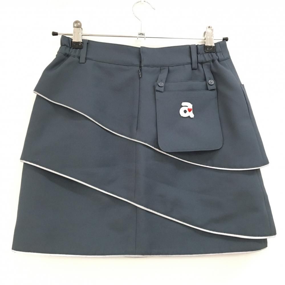 アルチビオ スカート グレー 斜めティアード 裏地付  レディース 36(S) ゴルフウェア archivio