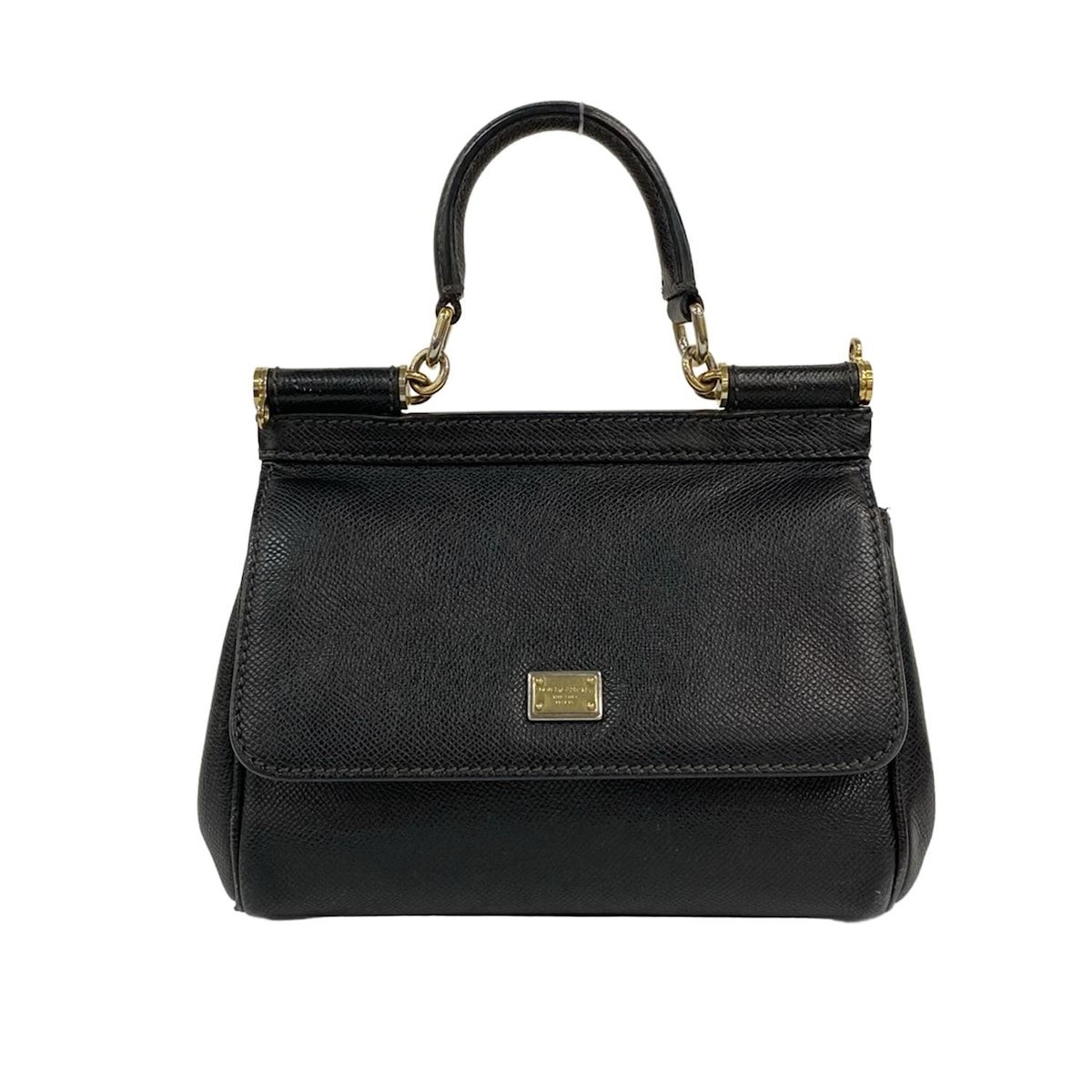 DOLCE&GABBANAドルチェ＆ガッバーナ 黒 レザー イタリアライン 