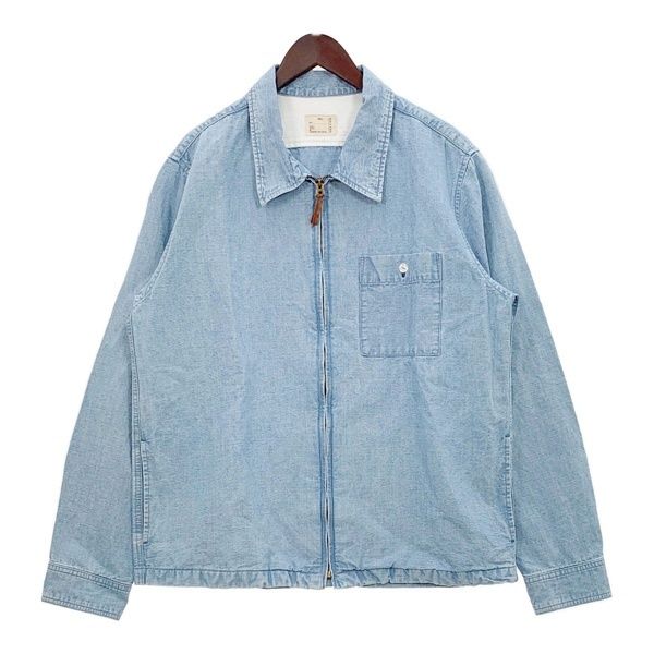 PABLO VINCI パブロヴィンチ Chambray zip shirt シャンブレー ジップ