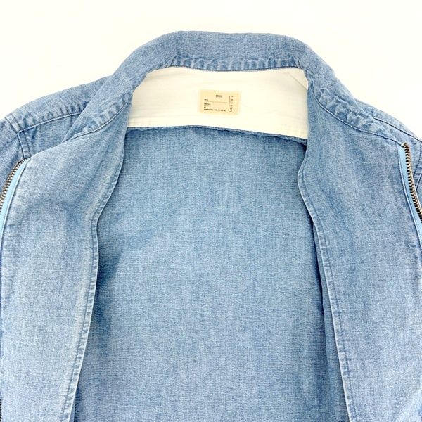 PABLO VINCI パブロヴィンチ Chambray zip shirt シャンブレー ジップ