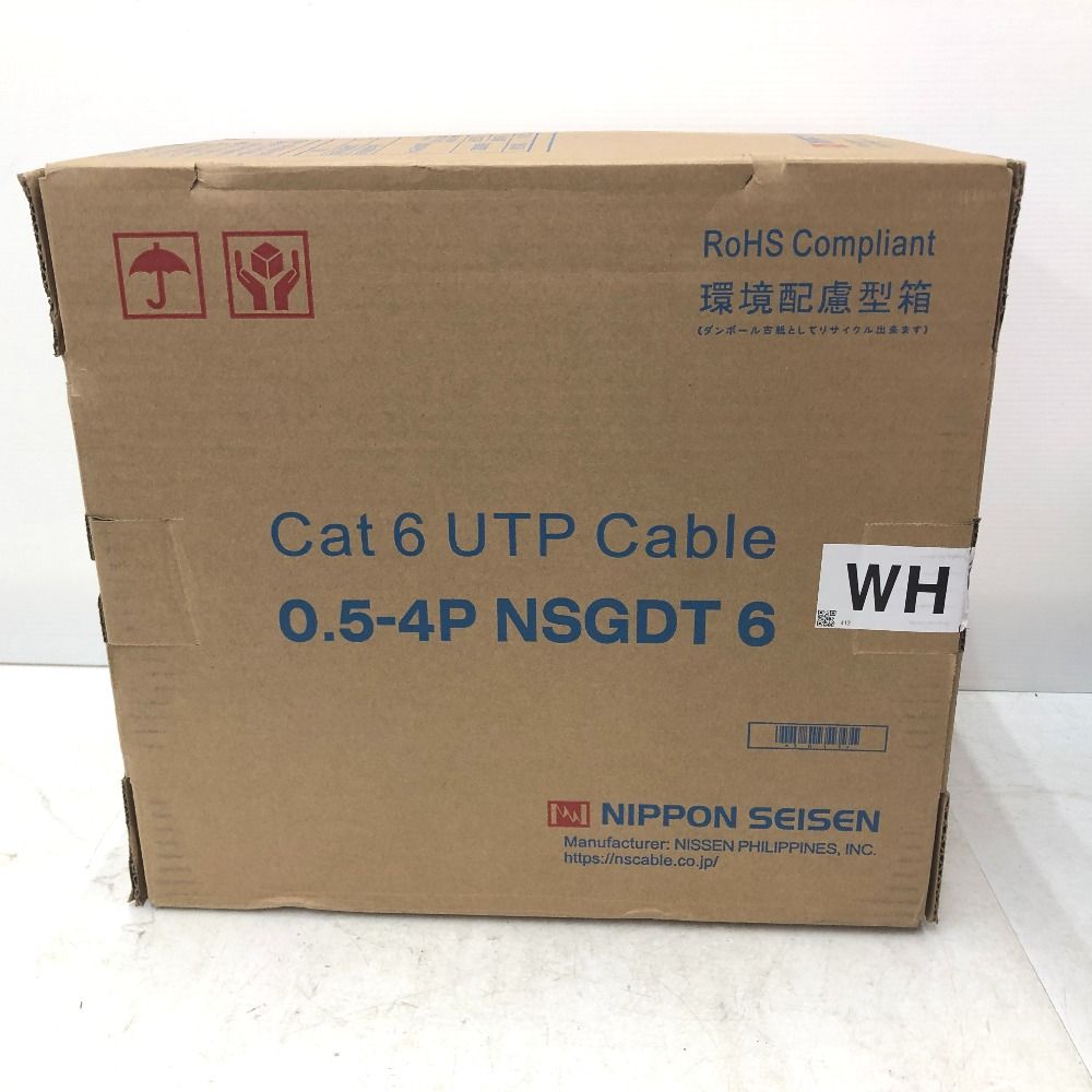 日本製線 Cat6 LANケーブル 300m 白 未開封 - メルカリ