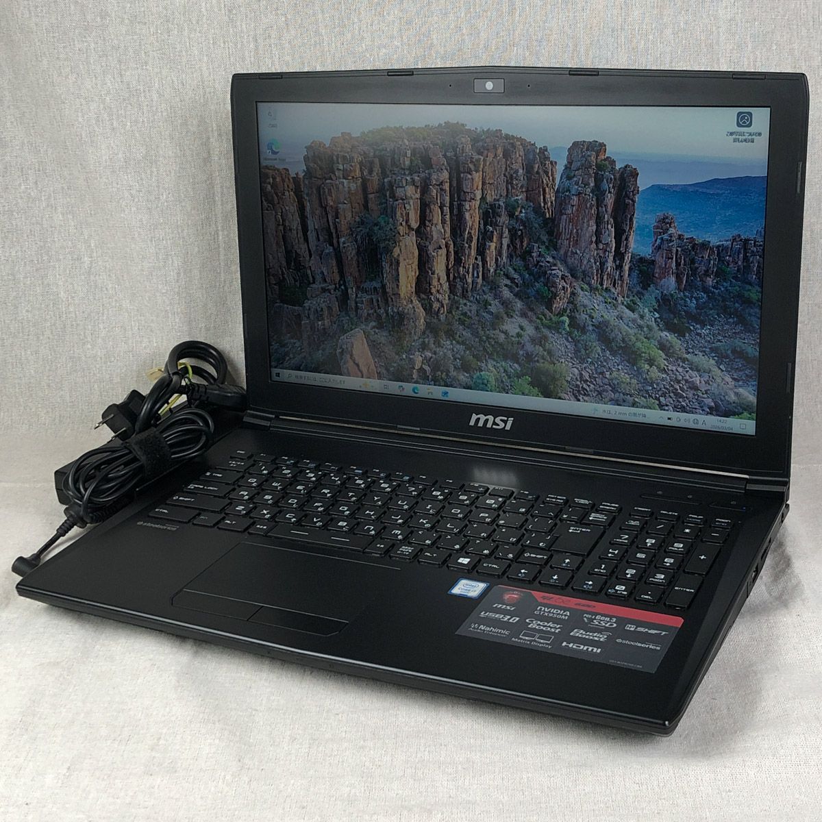 ジャンク品ゲーミングPC MSI GL62 6QD【i7-6700HQ・GTX950M・8GB 