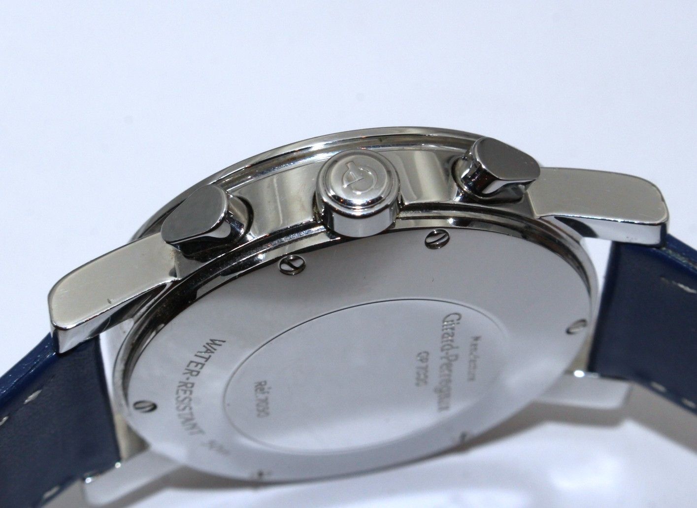  VRW-1649 時計 GIRARD PERREGAUX ジラールペルゴ 7050 GP7000 BL文字盤 メンズ 自動巻き 稼働品 タートルネック 自動巻き時計 腕時計(アナログ)