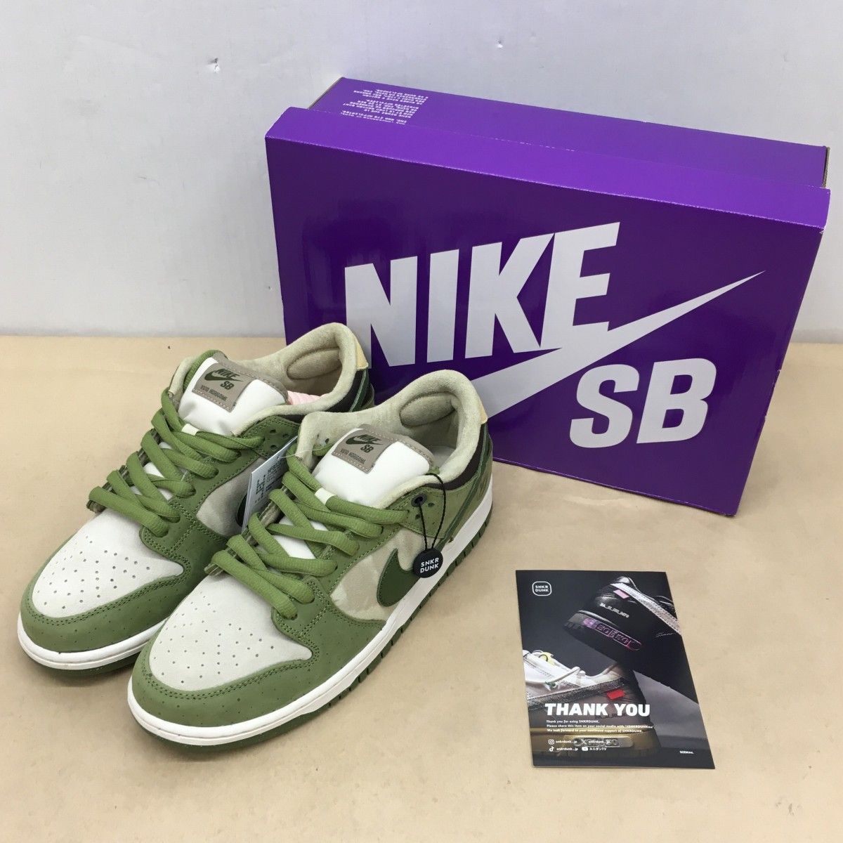 未使用 Yuto Horigome × NIKE SB DUNK LOW Matcha HF8022-300 サイズ 