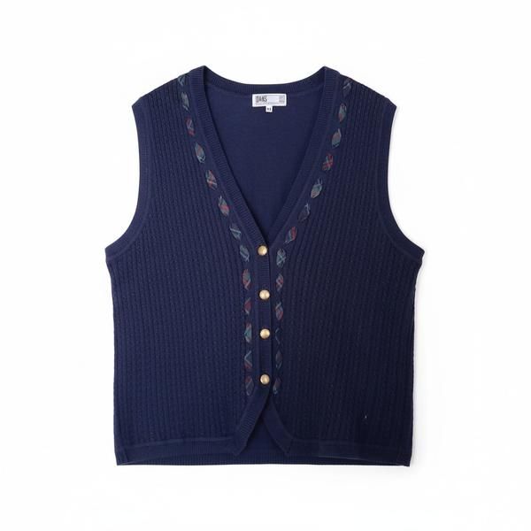 ダックスゴルフ DAKS GOLF ベスト Mサイズ ネイビー 986747