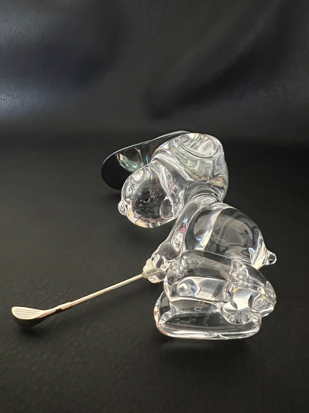 バカラ Baccarat ス ヌーピー ゴルフ クリスタルガラス フィギュリン