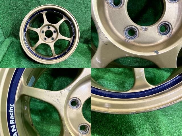 アドバン RG ホイール アルミ ゴールド 16インチ 7J 5穴 2本 100 +47