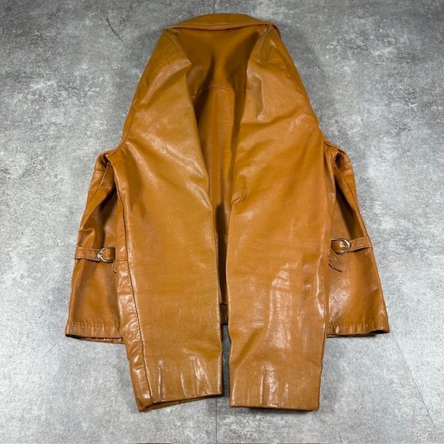 unknown 60-70's レザージャケット GENUINE Leather 本革 VINTAGE 棒