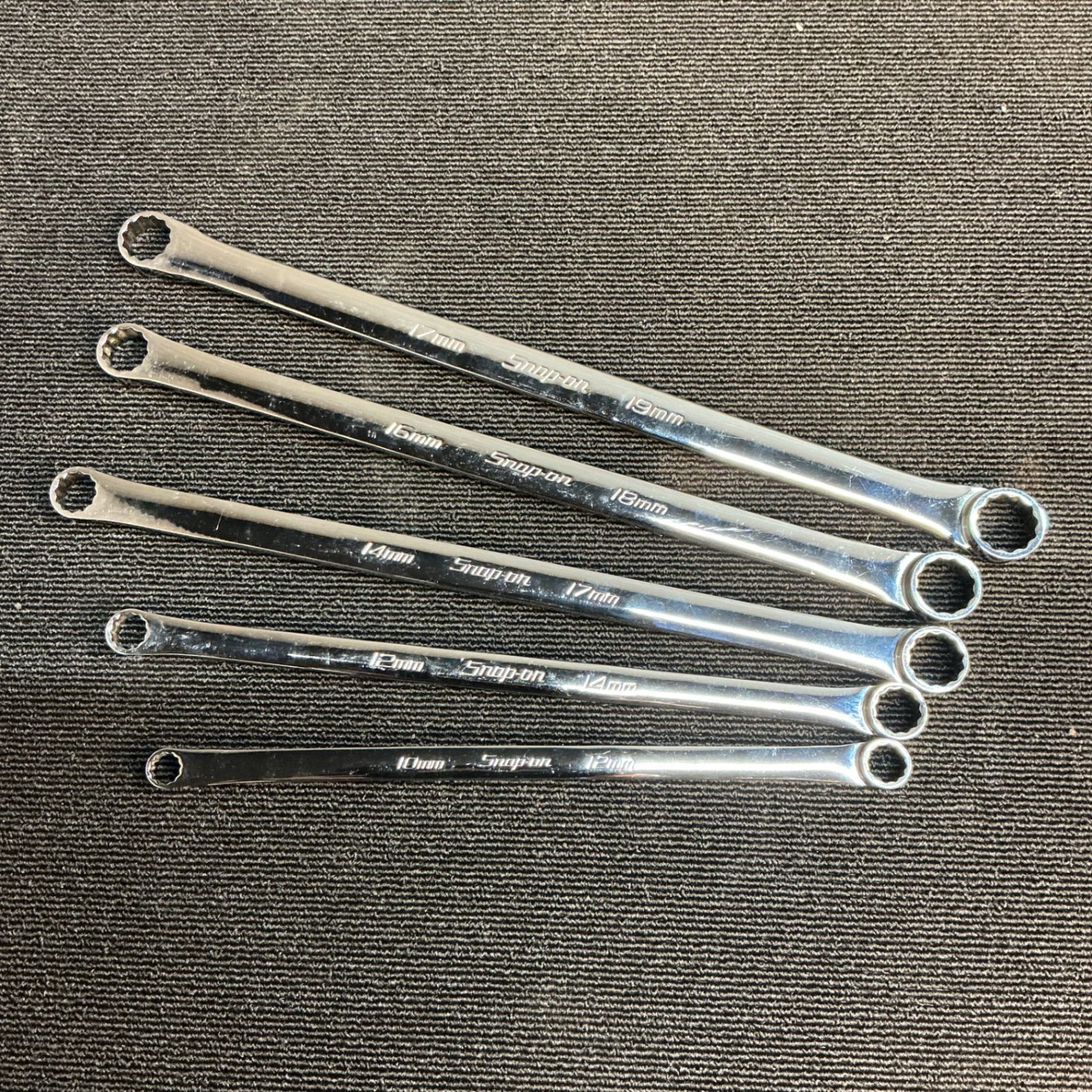 中古】スナップオン(Snap-on) ロングストレートメガネレンチ XDHMF 5点 