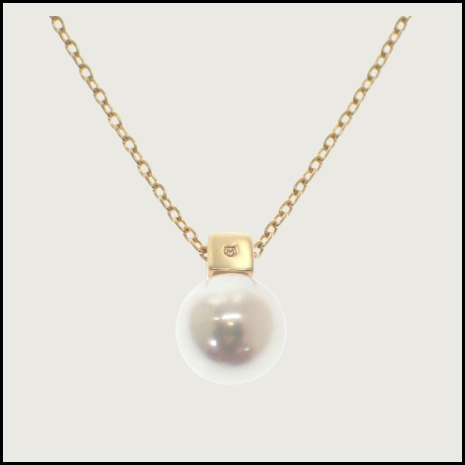 MIKIMOTO】ミキモト MIKIMOTO パール ペンダント 18金 K18 イエロー 