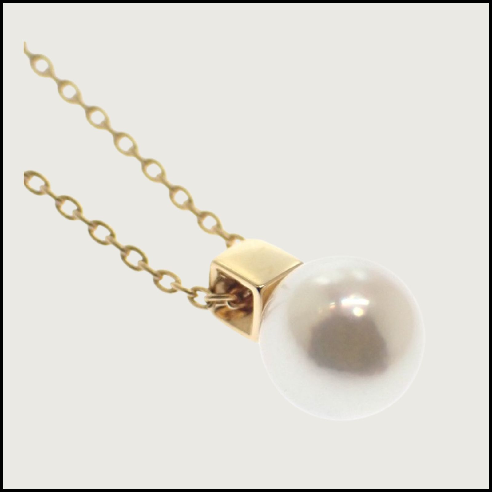 MIKIMOTO】ミキモト MIKIMOTO パール ペンダント 18金 K18 イエロー 