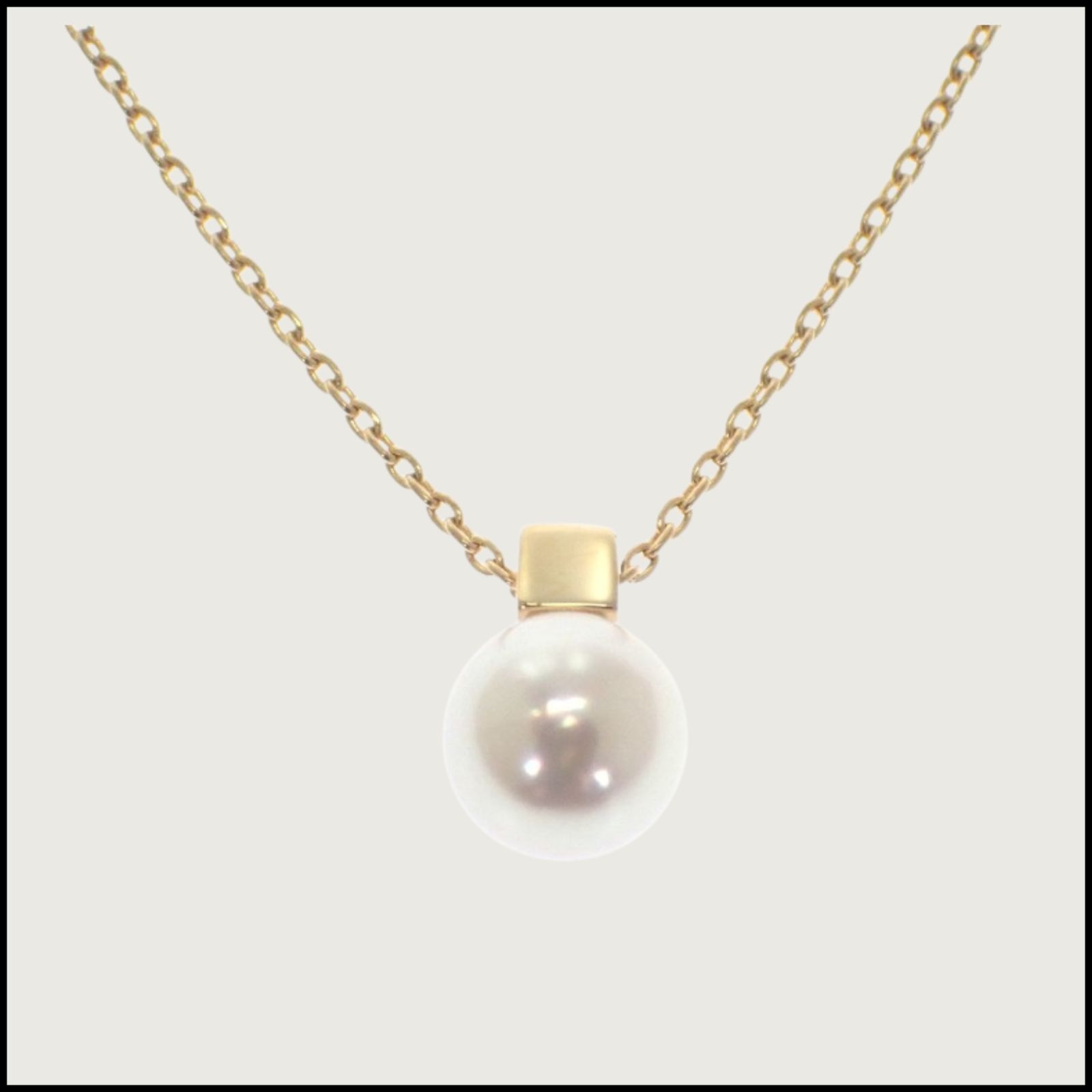 MIKIMOTO】ミキモト MIKIMOTO パール ペンダント 18金 K18 イエロー 