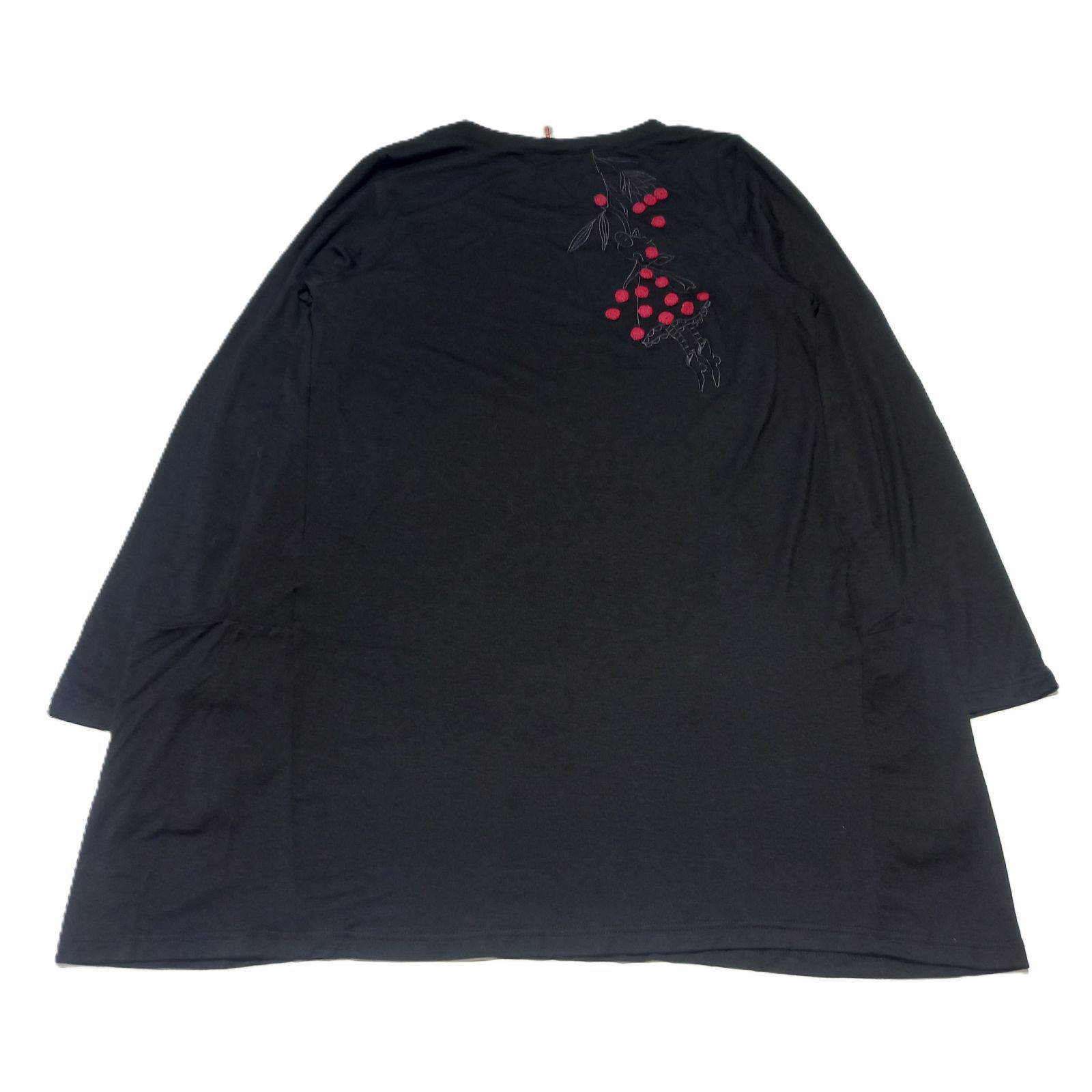 アルベロベロ オレボレブラ ぶたさん 刺繍 長袖ワンピース チュニック