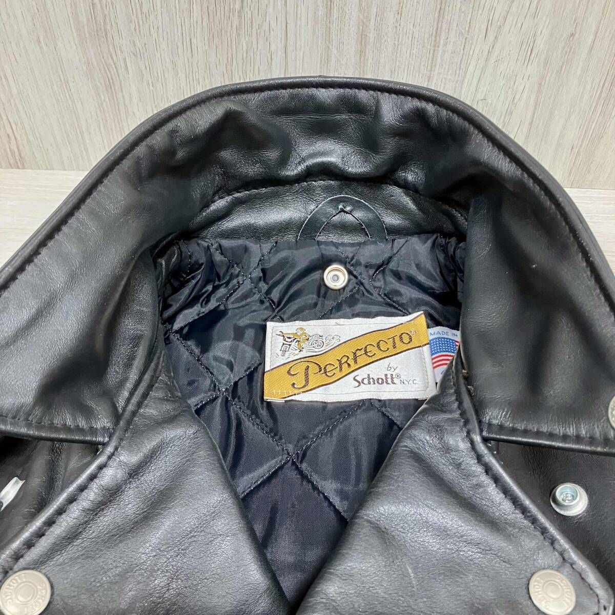 Van USA製 Schott × BON JOVI 本革 フリンジジャケット 希少44 Halen 