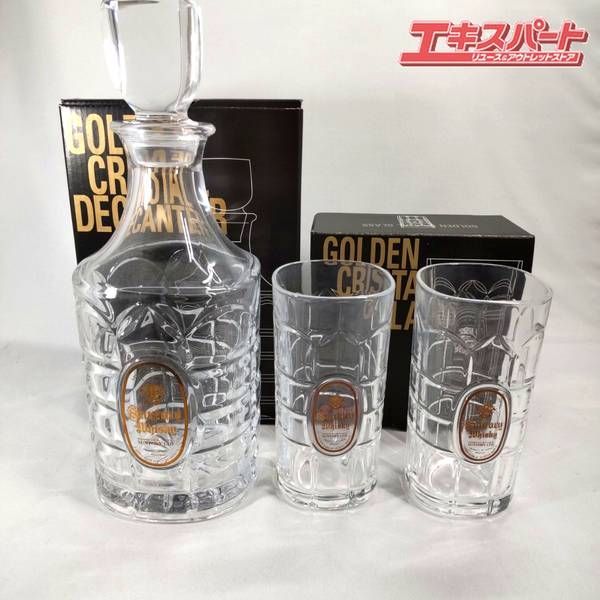 SUNTORY サントリー角ゴールデンクリスタル デキャンタ＆グラスセット
