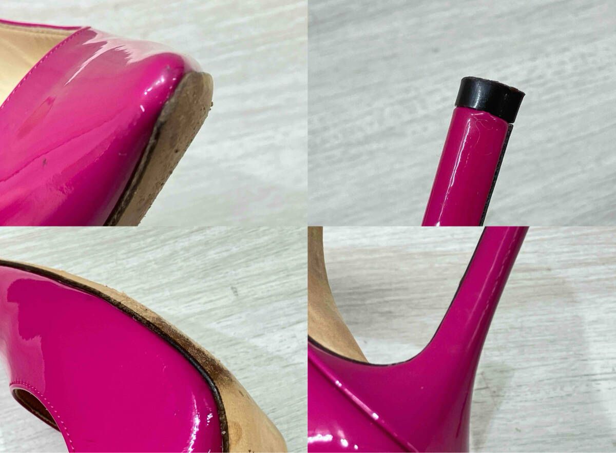 通年 JIMMY CHOO ジミーチュー パンプス エナメル ピンヒール ピンク