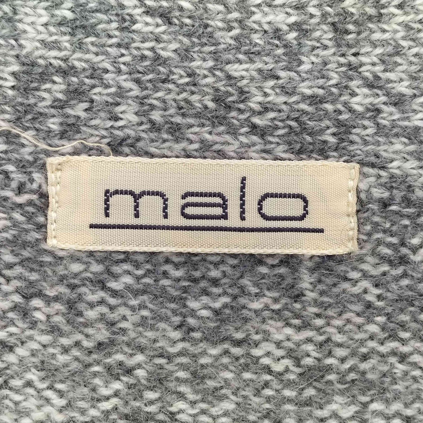 マーロ malo イタリア製 霜降り カシミヤ100 カーディガン メンズ 50